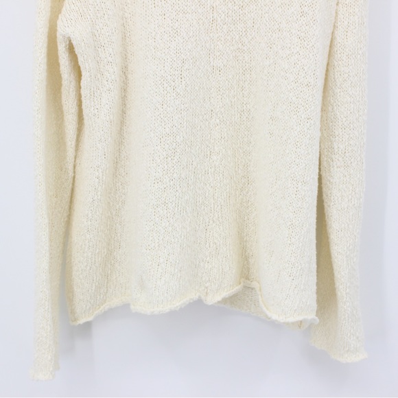 MUMU Mellow Off White Cream Sweater Cowl Neck Tunic Size Medium M - Picture 5 of 10
